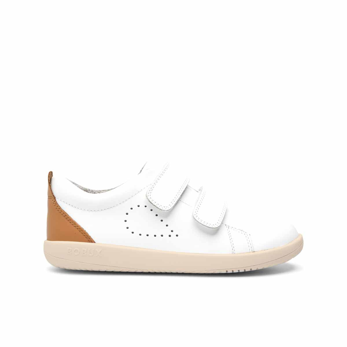 Kid Plus Grass Court White + Caramel