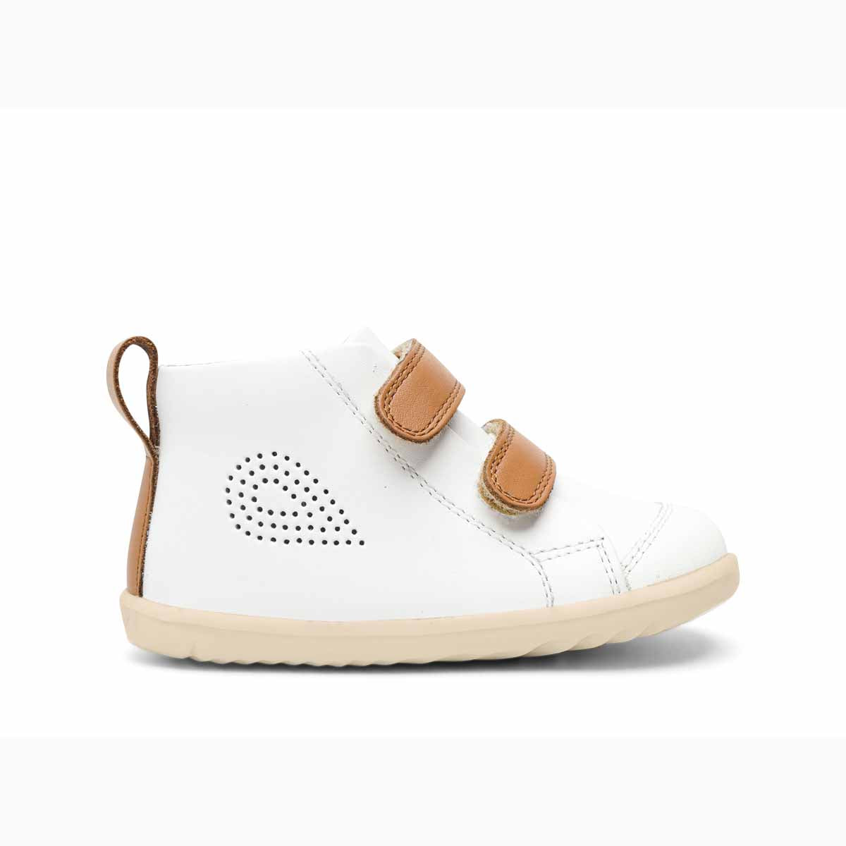 Step Up Hi Court White + Caramel