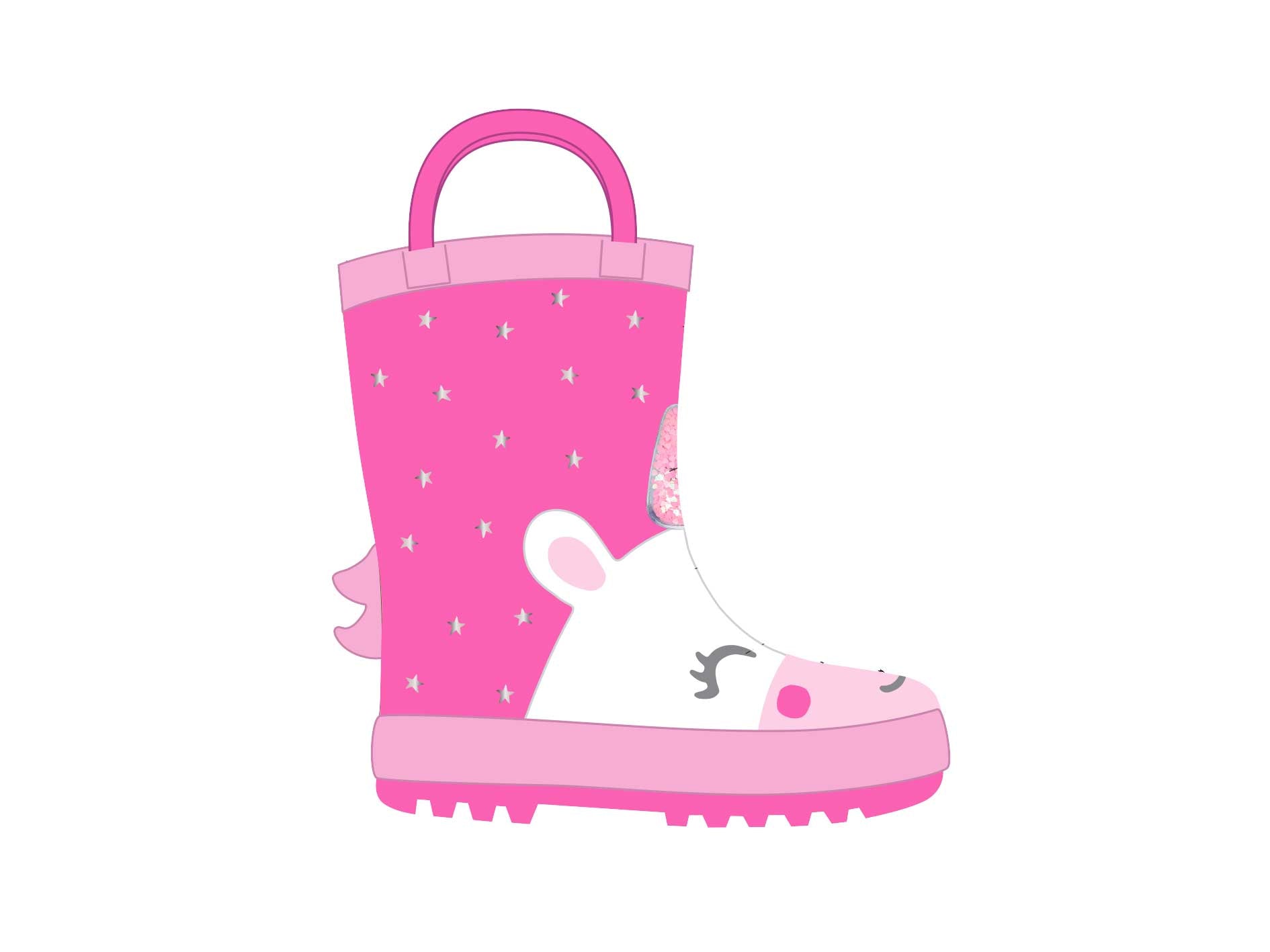 Rain Boot Unicorno Stelline