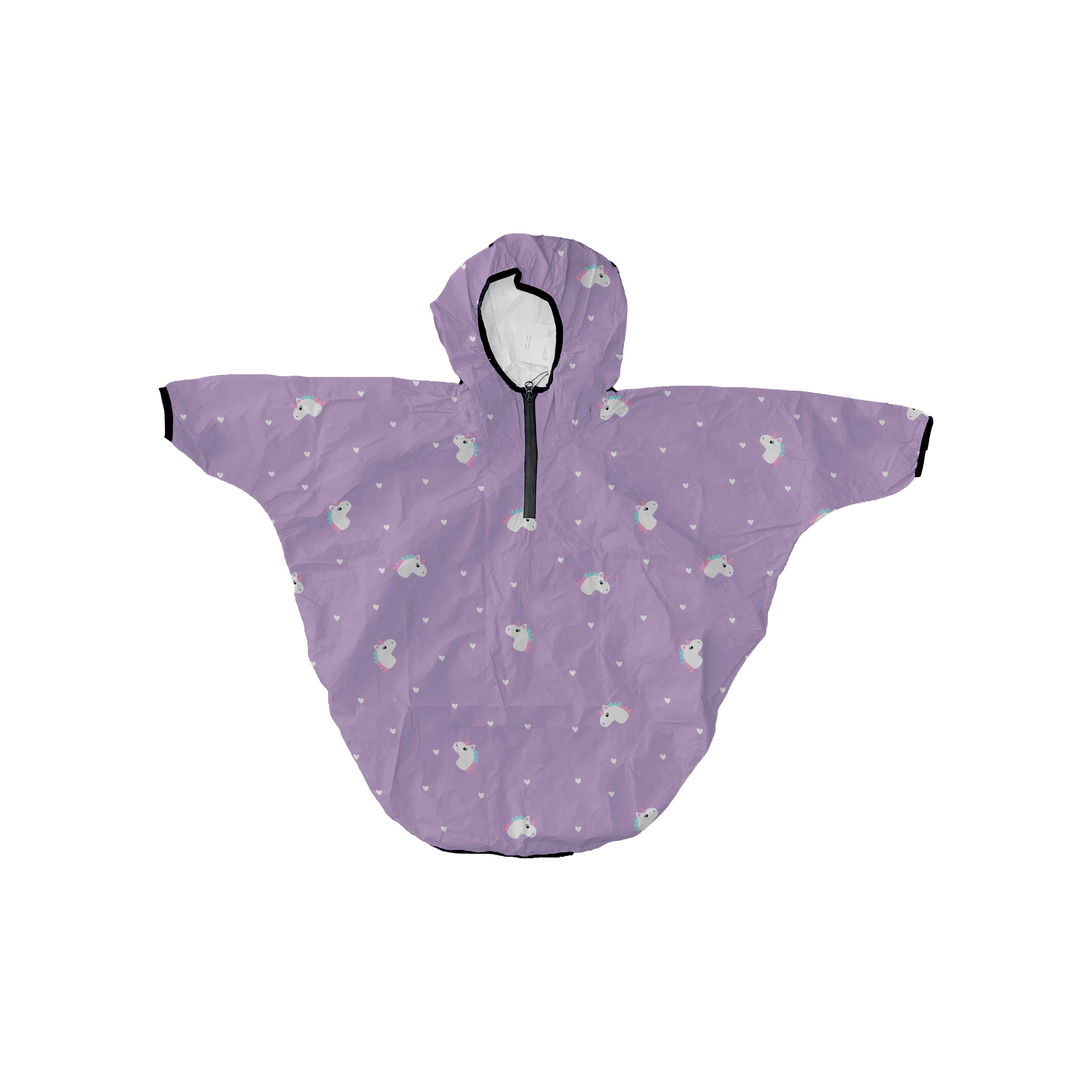 Rain Cape Unicorno Cuori