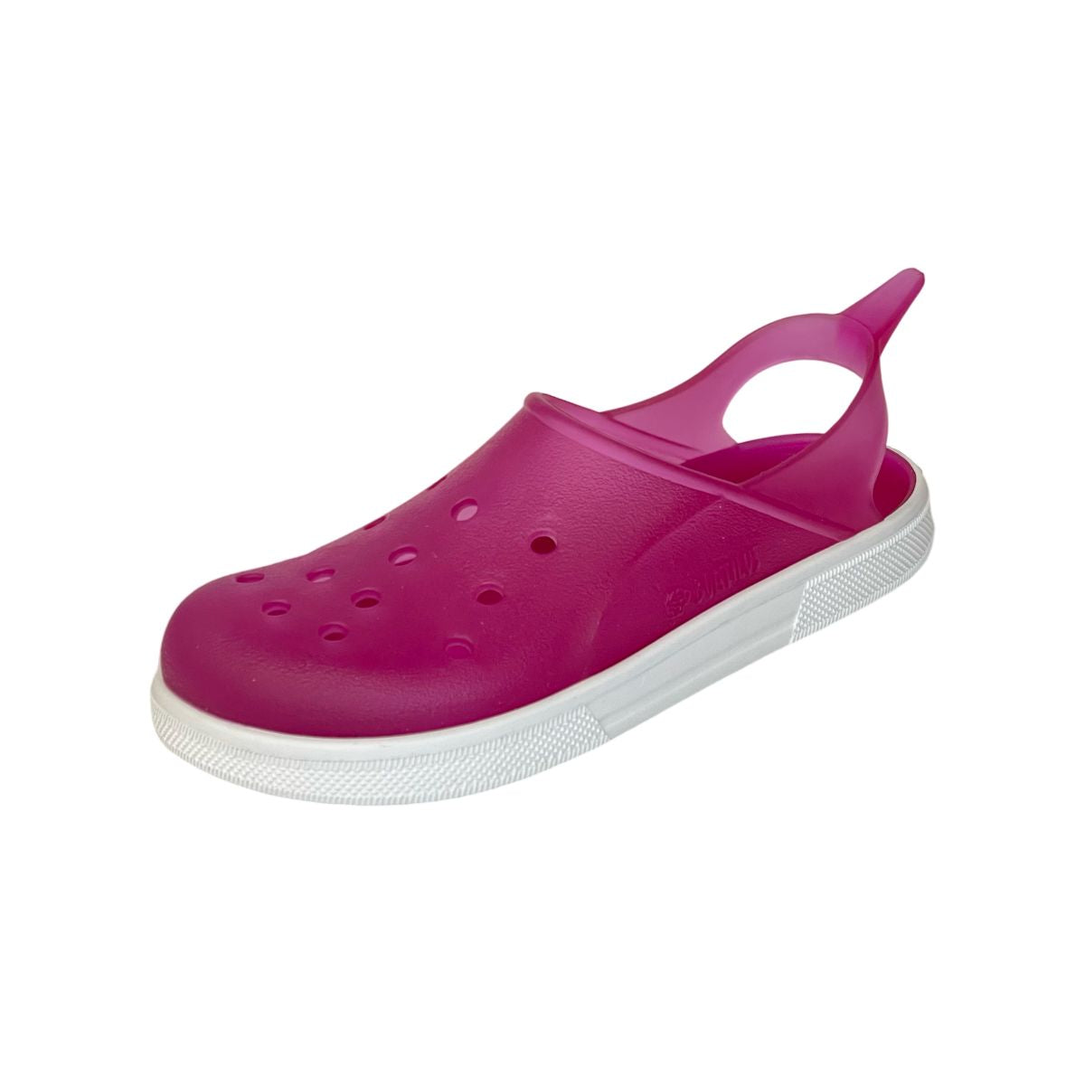 Cloggy Neon Fuxia/White