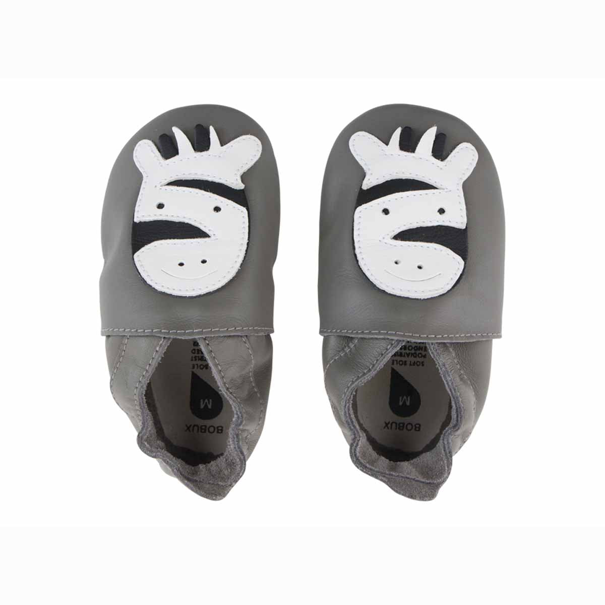Soft Sole Zebra Grey