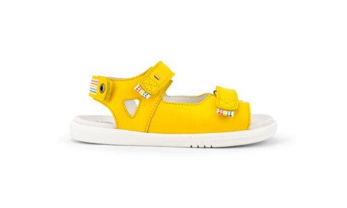 Rise Bobux Bobux Kid+ sandalo aperto in pelle giallo 