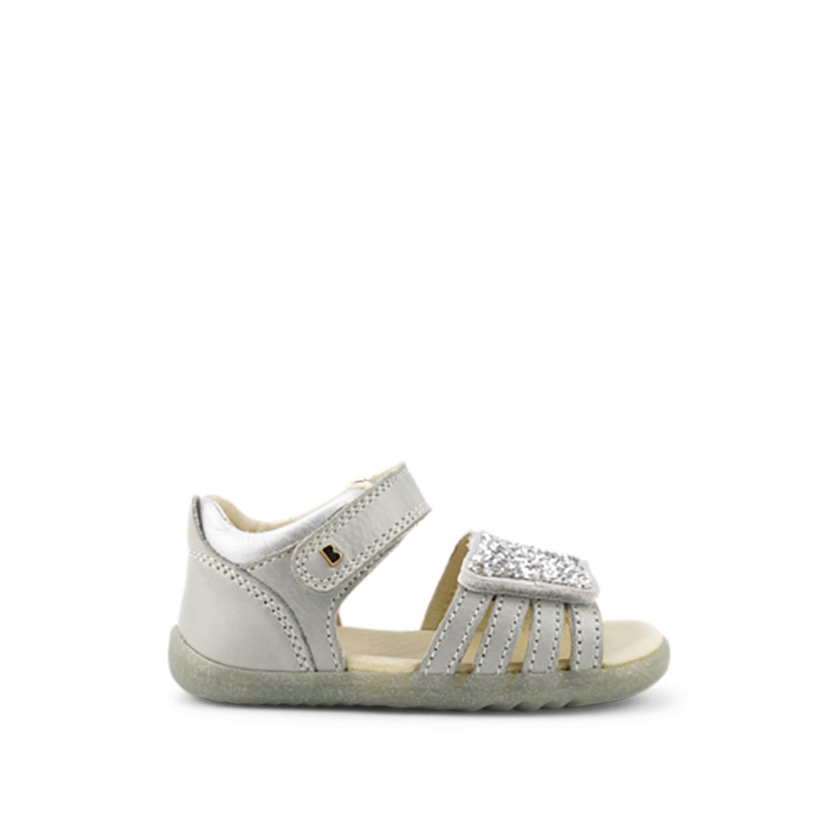 Step Up Gem Silver Sparkle Bobux Italia sandali bobux